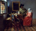 The Glass Of Wine Baroque Johannes Vermeer